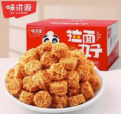 味滋源拉面丸子200g干脆面懷舊小吃宵夜辦公室點心充饑休閑零食品