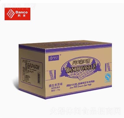 丹夫華夫餅早餐食品零食西式糕點(diǎn)面包提拉米蘇味