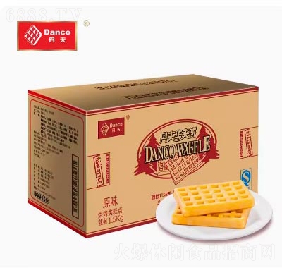 丹夫華夫餅早餐食品零食西式糕點(diǎn)面包原味