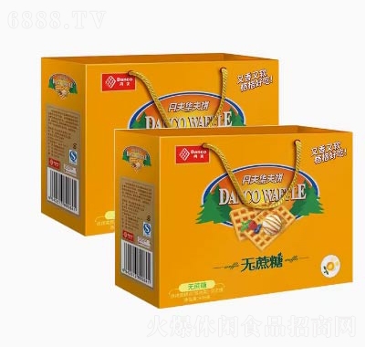 丹夫華夫餅早餐食品零食西式糕點(diǎn)無(wú)蔗糖禮盒面包
