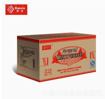 丹夫華夫餅早餐食品零食西式糕點(diǎn)面包芝士味
