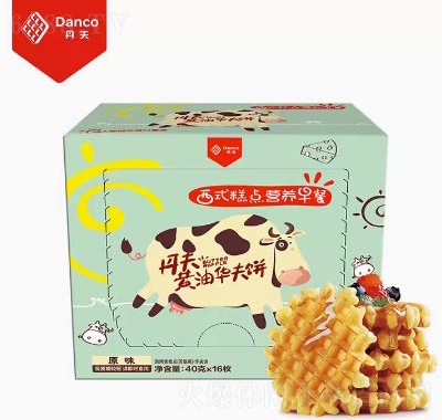 丹夫黃油華夫餅太陽形松軟手撕面包16枚早餐營養小零食品蛋糕