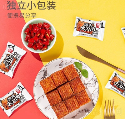 源氏素大刀肉8090后兒時(shí)懷舊辣味零食休閑食品