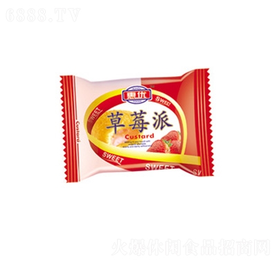 惠優蛋黃派草莓味休閑食品