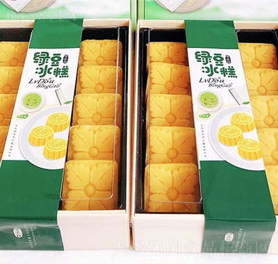 豐園樓綠豆冰糕盒裝休閑食品點心