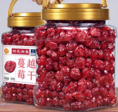 每果時(shí)光蔓越莓干500g孕婦零食小吃曼越梅干休閑零食