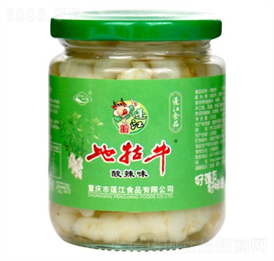 蓬江地牯牛罐裝酸辣味泡菜寶塔菜下飯菜醬腌菜