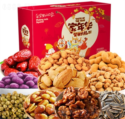 咪樂奇年貨堅果果仁炒貨禮盒干果休閑食品批發