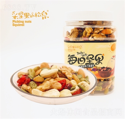 百晨每日堅果炒貨干果網紅休閑零食食品招商