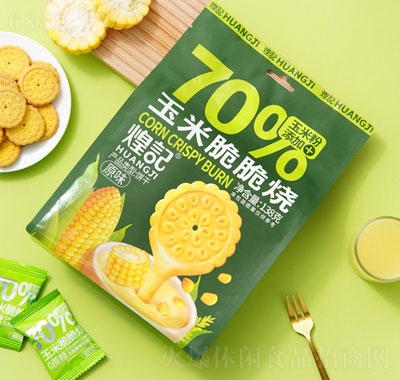煌記玉米脆脆燒原味袋裝休閑食品