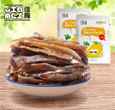 佳梅甜蜜家族海南芒果干蜜餞休閑零食果干果脯120g
