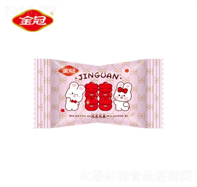 金冠我家有喜水果夾心硬糖糖果專用喜糖休閑食品dense