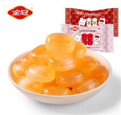 金冠我家有喜水果夾心硬糖糖果專用喜糖休閑食品批發