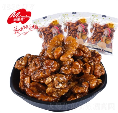 咪樂奇琥珀核桃仁堅(jiān)果干果炒貨休閑食品
