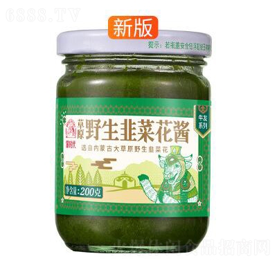 蒙時代野生韭菜花醬農家特產下飯菜罐裝