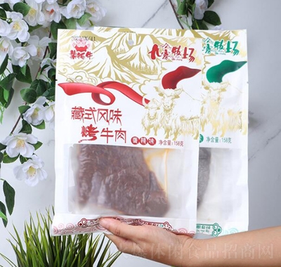 葉牦牛九寨溝風干牛肉干烤牛肉休閑食品158g