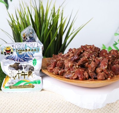 葉牦牛九寨溝風味鹵汁牛肉干出行商務休閑零食五香味