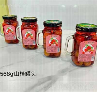 王員外水果罐頭568g山楂罐頭