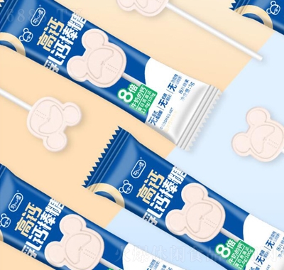 好心情星際熊高鈣乳鈣棒棒糖牛奶味棒棒糖糖果零食袋裝