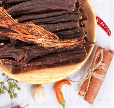 蒙時(shí)代大袋裝超干牛肉干500g內(nèi)蒙古風(fēng)干風(fēng)干手撕牛肉干零食