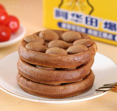 滿格華夫阿華田爆漿雞蛋仔520g休閑面包零食