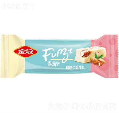 金冠糖果零食扁桃仁燕麥脆牛軋藍色