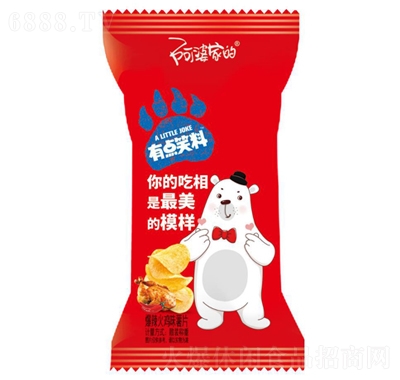 阿婆家的有點笑料薯片火雞味休閑零食