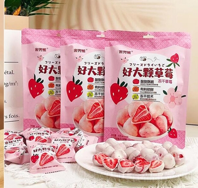 米兜熊凍干草莓40g