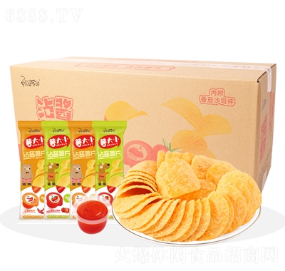 阿婆家的薯大小沾醬薯片網(wǎng)紅小零食散裝小吃零食