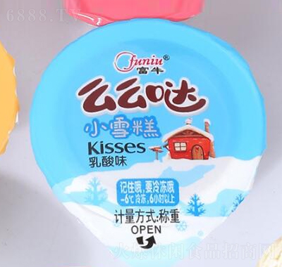 富牛夏季新款迷你果味小雪糕兒童休閑零食酸奶味