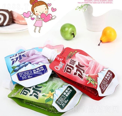 富牛可吸冰冰淇淋休閑食品多口味