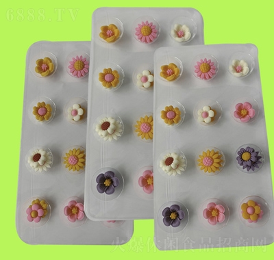 樂滿屋創意小雛菊花朵裝飾配件巧克力休閑食品