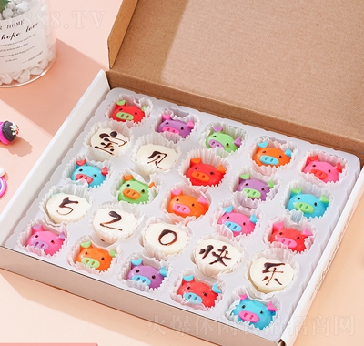 樂滿屋小豬巧克力25粒造型代脂巧克力
