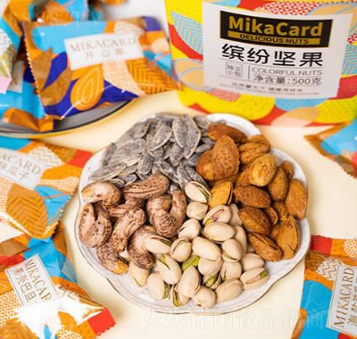 天生好果繽紛堅果桶裝500g獨立小包裝休閑食品