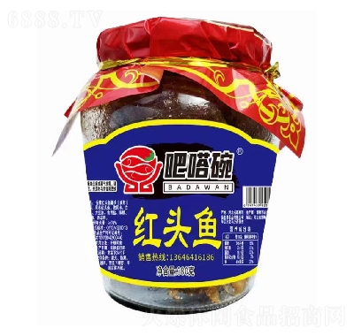 吧嗒碗魚干零食紅頭魚380g