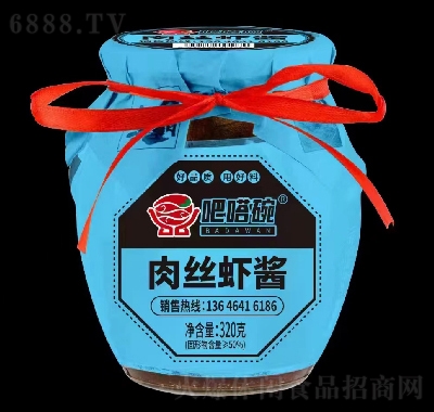 吧嗒碗爽派干飯醬肉絲蝦醬320g