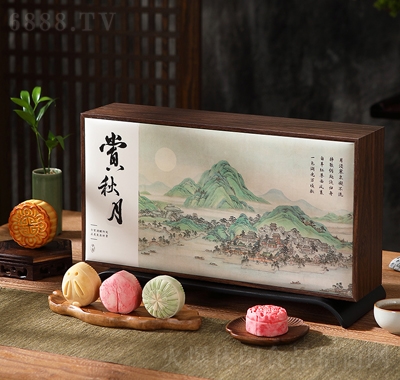 百齡麥賞秋月流心月餅禮盒裝中秋節(jié)送禮批發(fā)