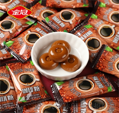 金冠咖啡糖招待過年貨糖果硬糖兒童辦公室零食休閑食品