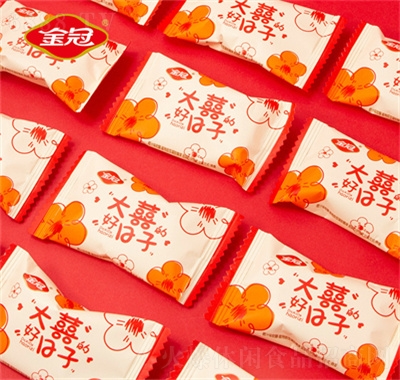 金冠大喜的好日子軟糖喜糖橙汁糖果休閑食品零食代理