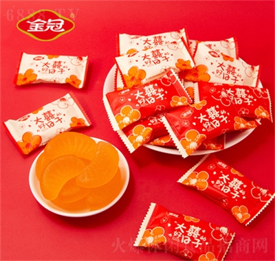 金冠大喜的好日子軟糖喜糖橙汁糖果休閑食品零食