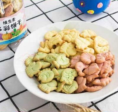 鼎宏營養(yǎng)蔬菜餅干網紅零食多彩餅干桶裝休閑零食