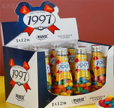 年齡說糖果玩具糖玩零食酒瓶70gZZ逗(1997)