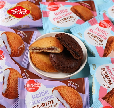 金冠多能多打糕夾心餅干零食小吃休閑食品巧克力味